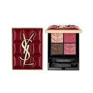 Edizione da collezione YSL Couture Mini Clutch, palette con astuccio quiltato bordeaux e quattro tonalita di ombretto.